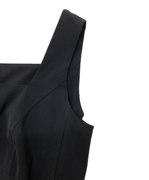 FOXEY NEWYORK（フォクシーニューヨーク）FOXEY NEWYORK (フォクシーニューヨーク) ノースリーブワンピース ブラック サイズ:38の古着・服飾アイテム