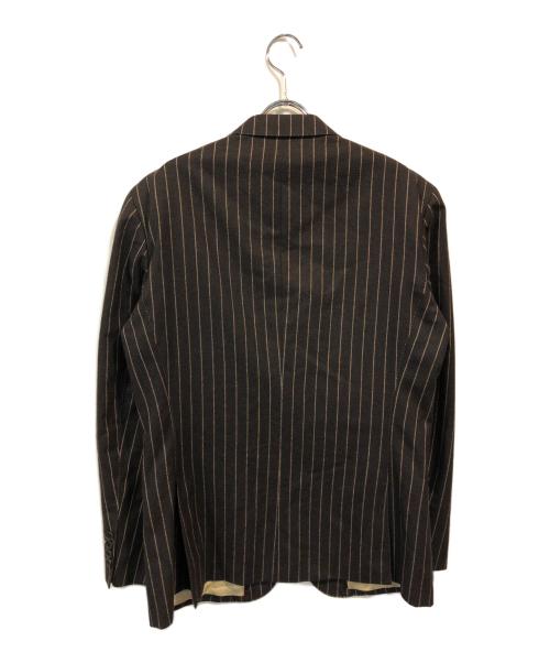 Paul Smith COLLECTION（ポールスミス コレクション）Paul Smith COLLECTION (ポールスミス コレクション) 2Bストライプセットアップスーツ グレー×ベージュ サイズ:Lの古着・服飾アイテム