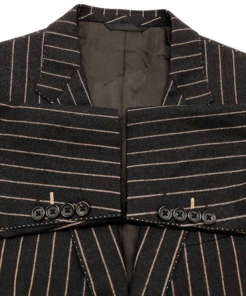 Paul Smith COLLECTION（ポールスミス コレクション）Paul Smith COLLECTION (ポールスミス コレクション) 2Bストライプセットアップスーツ グレー×ベージュ サイズ:Lの古着・服飾アイテム