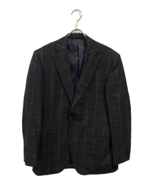Kent Ave（ケントアヴェニュー）kent ave (ケントアヴェニュー) ウインドウペンチェック3ピーススーツ ネイビー サイズ: A-6の古着・服飾アイテム