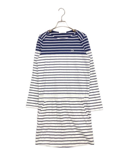 LACOSTE（ラコステ）LACOSTE (ラコステ) ワニワッペンカットソーワンピース ネイビー サイズ:36の古着・服飾アイテム