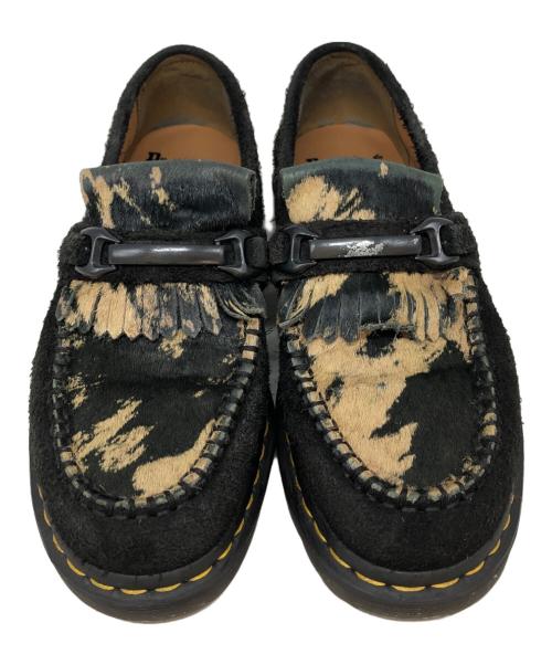 Dr.Martens（ドクターマーチン）Dr.Martens (ドクターマーチン) エイドリアンスナッフルローファー ブラック×ベージュ サイズ:SIZE UK7の古着・服飾アイテム