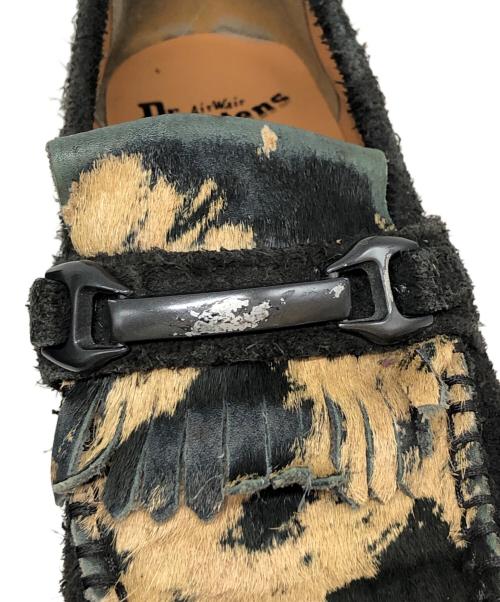 Dr.Martens（ドクターマーチン）Dr.Martens (ドクターマーチン) エイドリアンスナッフルローファー ブラック×ベージュ サイズ:SIZE UK7の古着・服飾アイテム
