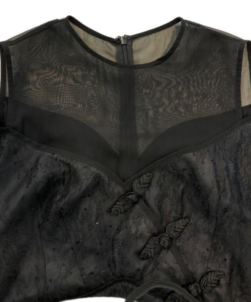 Ameri（アメリ）AMERI (アメリ) LACE KUNG FU DRESS ブラック サイズ:Mの古着・服飾アイテム