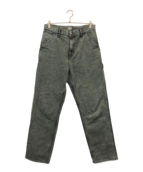 Carhartt WIP（カーハート ワーク イン プログレス）CARHARTT WIP (カーハート ワークインプログレス) シングルニー ペインターパンツ グリーン サイズ:SIZE 30の古着・服飾アイテム
