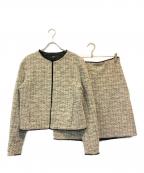 theoryセオリー）の古着「パシフィックツイードジャケット セットアップ」｜ベージュ