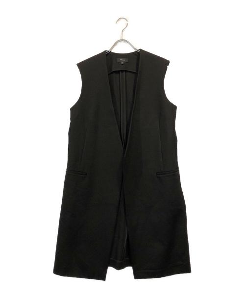 theory（セオリー）theory (セオリー) ロングジレ ブラック サイズ:Sの古着・服飾アイテム