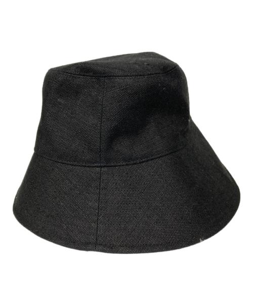 La Maison de Lyllis（ラメゾンドリリス）La Maison de Lyllis (ラメゾンドリリス) リネンハット ブラックの古着・服飾アイテム