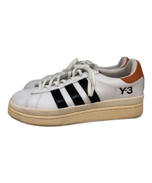 Y-3（ワイスリー）Y-3 (ワイスリー) ヒチョローカットスニーカー ホワイト×オレンジ サイズ:SIZE 28.5cmの古着・服飾アイテム