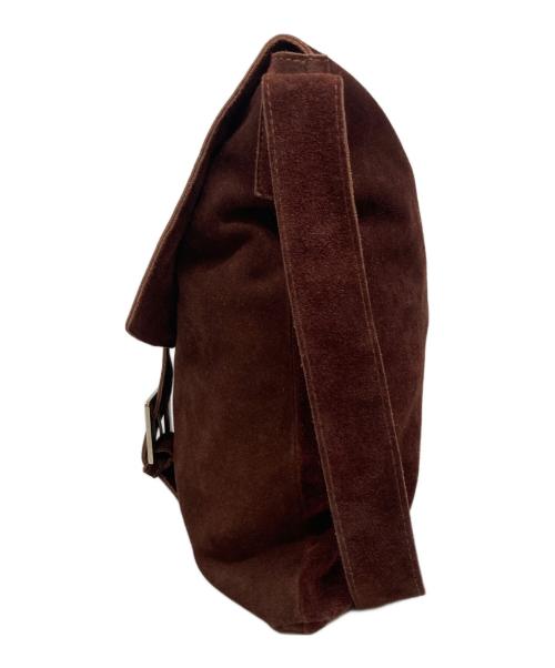 DOLCE & GABBANA（ドルチェ＆ガッバーナ）DOLCE & GABBANA (ドルチェ＆ガッバーナ) スエードフラップショルダーバッグ ブラウンの古着・服飾アイテム