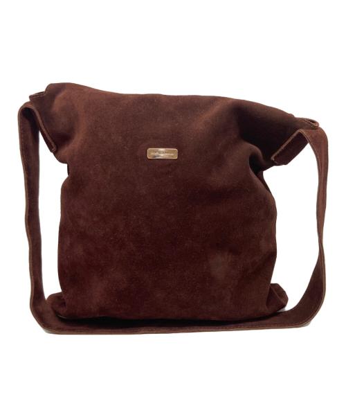 DOLCE & GABBANA（ドルチェ＆ガッバーナ）DOLCE & GABBANA (ドルチェ＆ガッバーナ) スエードフラップショルダーバッグ ブラウンの古着・服飾アイテム