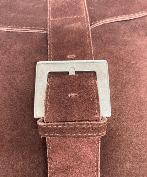 DOLCE & GABBANA（ドルチェ＆ガッバーナ）DOLCE & GABBANA (ドルチェ＆ガッバーナ) スエードフラップショルダーバッグ ブラウンの古着・服飾アイテム