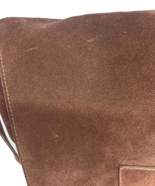 DOLCE & GABBANA（ドルチェ＆ガッバーナ）DOLCE & GABBANA (ドルチェ＆ガッバーナ) スエードフラップショルダーバッグ ブラウンの古着・服飾アイテム