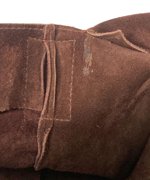 DOLCE & GABBANA（ドルチェ＆ガッバーナ）DOLCE & GABBANA (ドルチェ＆ガッバーナ) スエードフラップショルダーバッグ ブラウンの古着・服飾アイテム