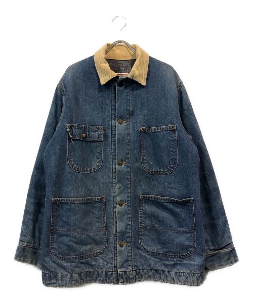 Sears（シアーズ）Sears (シアーズ) 70s 裏地ブランケットカバーオール インディゴ サイズ:Mの古着・服飾アイテム