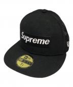 SUPREME×New Eraシュプリーム×ニューエラ）の古着「ボッスクロゴメッシュキャップ」｜ブラック