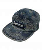 SUPREMEシュプリーム）の古着「25SS Bandana Jacquard Denim Camp Cap」｜インディゴ