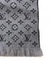 LOUIS VUITTON (ルイ ヴィトン) モノグラムクラシックウールマフラー グレー：46000円