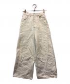FENDI×MARC JACOBSフェンディ×マークジェイコブズ）の古着「コラボ総柄デニムパンツ」｜ホワイト