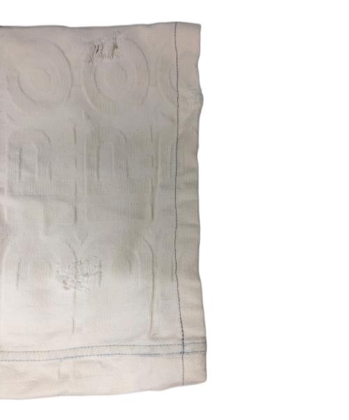 FENDI（フェンディ）FENDI (フェンディ) MARC JACOBS (マークジェイコブス) コラボ総柄デニムパンツ ホワイト サイズ:36の古着・服飾アイテム