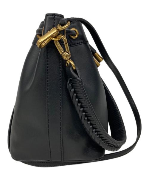 CHARLES & KEITH（チャールズアンドキース）CHARLES & KEITH (チャールズ＆キース) 巾着ハンドバッグ ブラックの古着・服飾アイテム