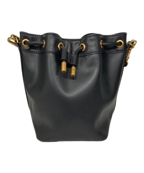 CHARLES & KEITH（チャールズアンドキース）CHARLES & KEITH (チャールズ＆キース) 巾着ハンドバッグ ブラックの古着・服飾アイテム