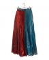 UN3D. (アンスリード) 折り紙プリーツパンツ ブルー×レッド サイズ:36：6000円