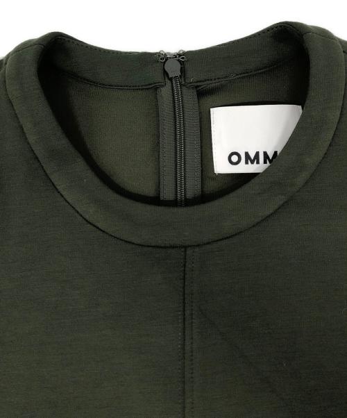 OMMO（オーエムエムオー）OMMO (オーエムエムオー) ドッキングワンピース グリーン×ベージュ サイズ:36の古着・服飾アイテム