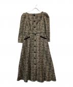 HER LIP TOハーリップトゥ）の古着「ワンピース」｜ベージュ×ブラック