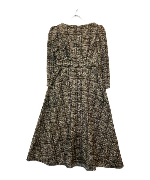 HER LIP TO（ハーリップトゥ）Her lip to (ハーリップトゥ) ワンピース ベージュ×ブラック サイズ:Mの古着・服飾アイテム