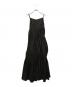 UN3D. (アンスリード) カラーコードギャザーキャミワンピース ブラック サイズ:38：17000円