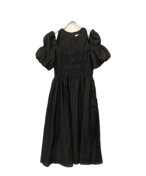 HER LIP TO（ハーリップトゥ）Her lip to (ハーリップトゥ) ブラウスワンピース ブラック サイズ:Mの古着・服飾アイテム