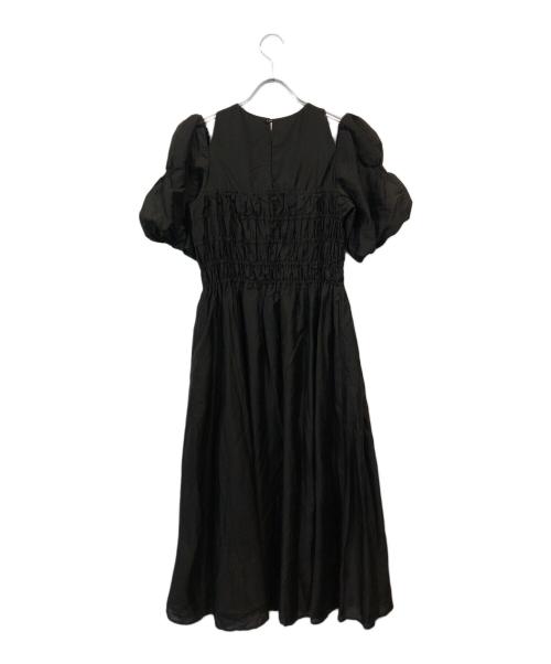 HER LIP TO（ハーリップトゥ）Her lip to (ハーリップトゥ) ブラウスワンピース ブラック サイズ:Mの古着・服飾アイテム