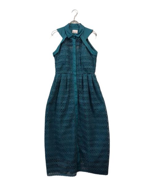 EARDIE（エアライド）EARDIE (エアライド) ボーダーケミカルシャツワンピース グリーン サイズ:FREEの古着・服飾アイテム