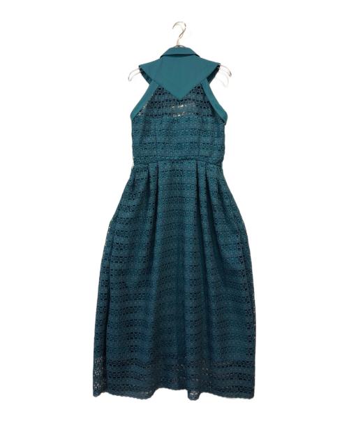 EARDIE（エアライド）EARDIE (エアライド) ボーダーケミカルシャツワンピース グリーン サイズ:FREEの古着・服飾アイテム