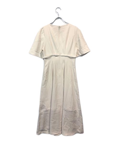 HER LIP TO（ハーリップトゥ）Her lip to (ハーリップトゥ) ハーフスリーブブラウスワンピース ベージュ サイズ:Sの古着・服飾アイテム