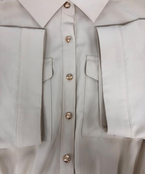 HER LIP TO（ハーリップトゥ）HER LIP TO (ハーリップトゥ) 金釦ブラウスワンピース ベージュ サイズ:sの古着・服飾アイテム