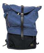 PORTERポーター）の古着「リュック」｜インディゴ