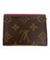 LOUIS VUITTON (ルイ ヴィトン) コンパクトウォレット ブラウン×ピンク：20000円