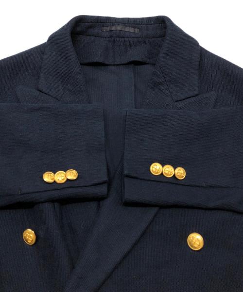 TOMORROW LAND（トゥモローランド）TOMORROW LAND (トゥモローランド) コットンダブルニット ダブルブレステッド6Bブレザー ネイビー サイズ:44の古着・服飾アイテム