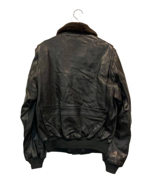 HOUSTON（ヒューストン）HOUSTON (ヒューストン) ゴートスキン G-1 ジャケット ブラック サイズ:SIZE 40の古着・服飾アイテム