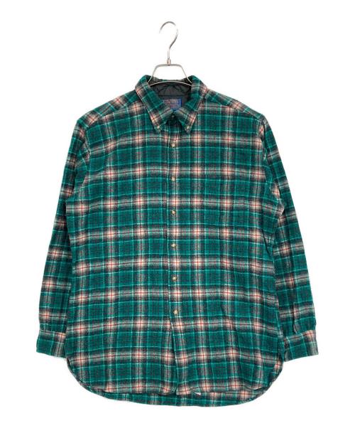 PENDLETON（ペンドルトン）PENDLETON (ペンドルトン) ヴィンテージウールシャツ グリーン サイズ:SIZE Lの古着・服飾アイテム