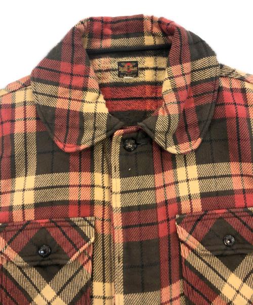 Deluxeware（デラックスウェア）DELUXEWARE (デラックスウェア) ヘビーウェイトシャツジャケット レッド サイズ:SIZE Lの古着・服飾アイテム