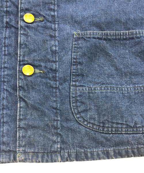 SUGAR CANE（シュガーケーン）SUGAR CANE (シュガーケーン) デニムカバーオールジャケット インディゴ サイズ:SIZE Mの古着・服飾アイテム