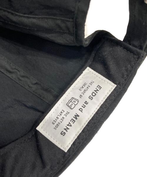 ENDS and MEANS（エンズアンド ミーンズ）ENDS and MEANS (エンズアンド ミーンズ) キャップ ブラックの古着・服飾アイテム
