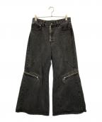 HAREハレ）の古着「MEGAフレアデニム」｜ブラック