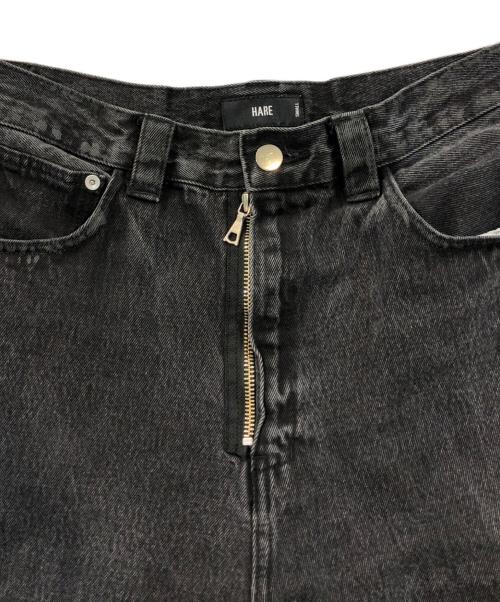 HARE（ハレ）HARE (ハレ) MEGAフレアデニム ブラック サイズ:Sの古着・服飾アイテム
