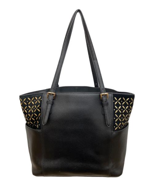 MICHAEL KORS（マイケルコース）MICHAEL KORS (マイケルコース) スタッズデザイントートバッグ ブラックの古着・服飾アイテム