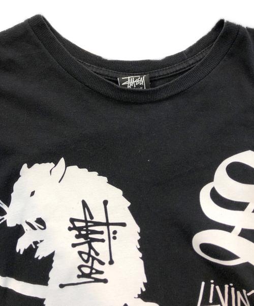 stussy（ステューシー）stussy (ステューシー) ロゴカットソー ブラック サイズ:Mの古着・服飾アイテム