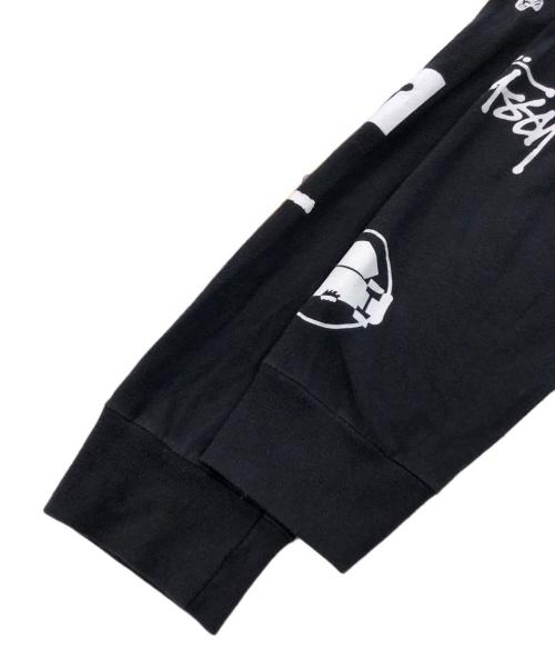 stussy（ステューシー）stussy (ステューシー) ロゴカットソー ブラック サイズ:Mの古着・服飾アイテム